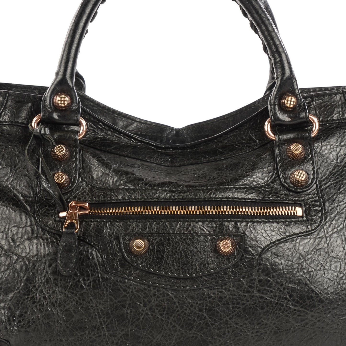 Agneau Giant 12 Rose Gold Hardware City Black