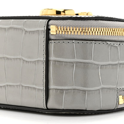 Chloe Calfskin Crocodile Embossed Mini C Vanity Bag Stormy Grey 11 of 14