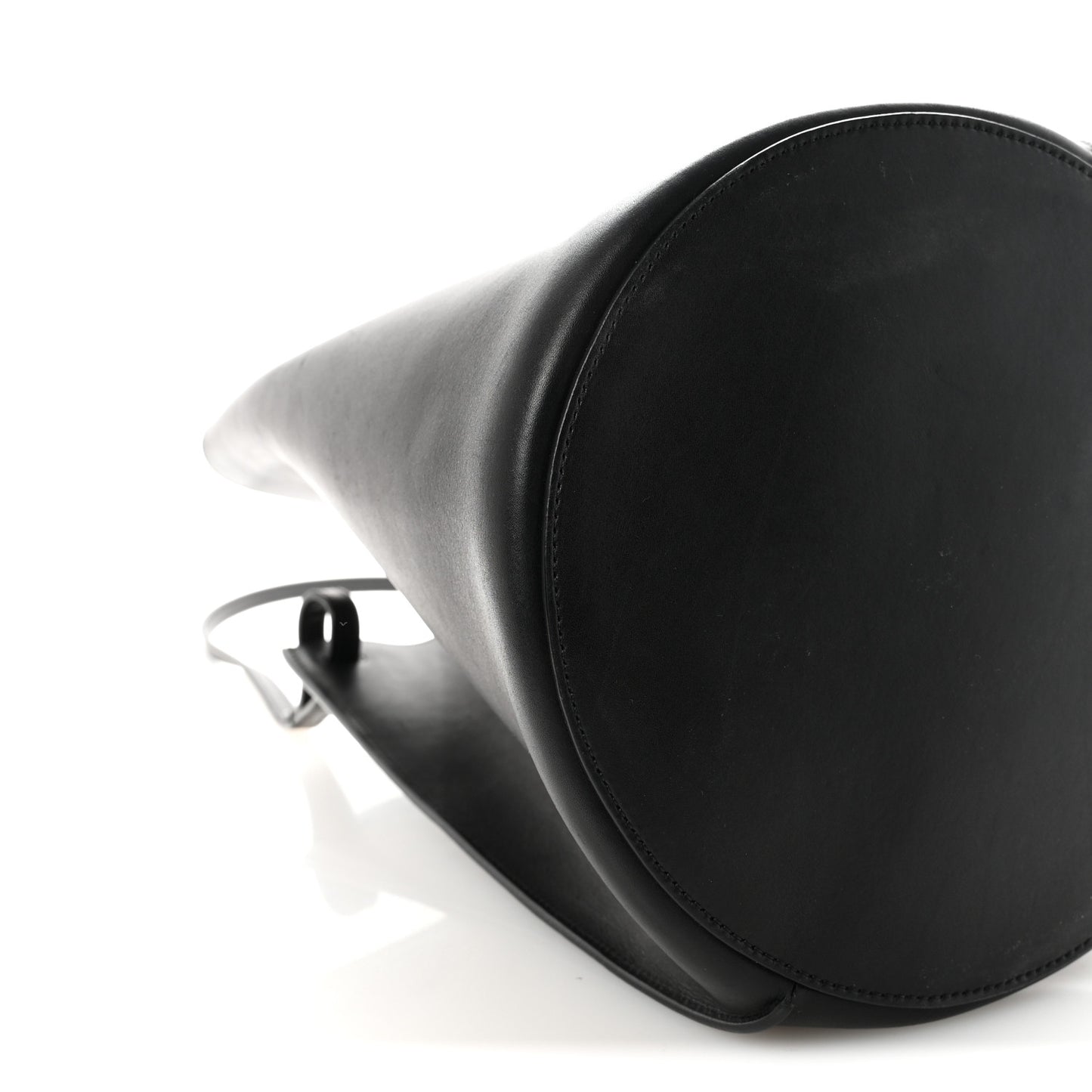 Smooth Calfskin Medium Pinched Bag Black