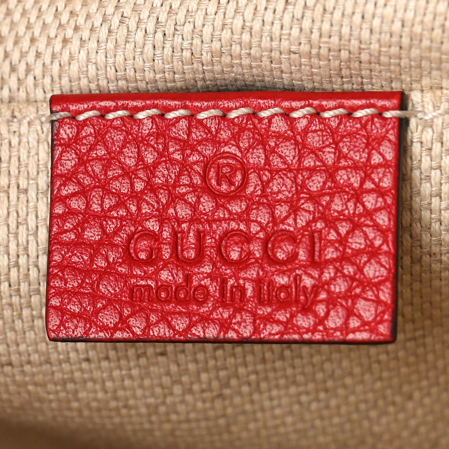 Pebbled Calfskin Small Soho Disco Bag Tabasco Red