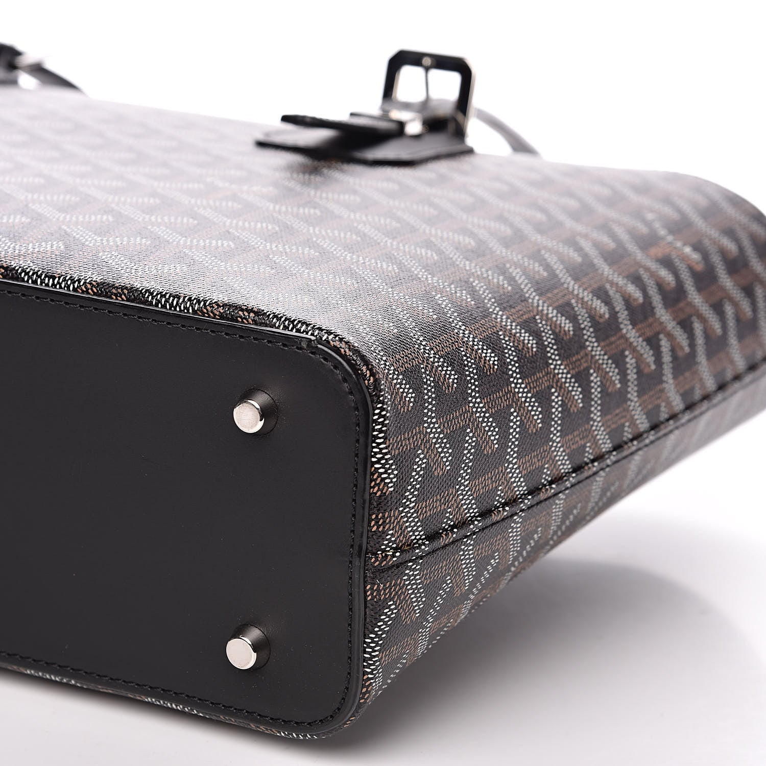 Goyard Goyardine Sac Marie Galante MM Black 10 of 12