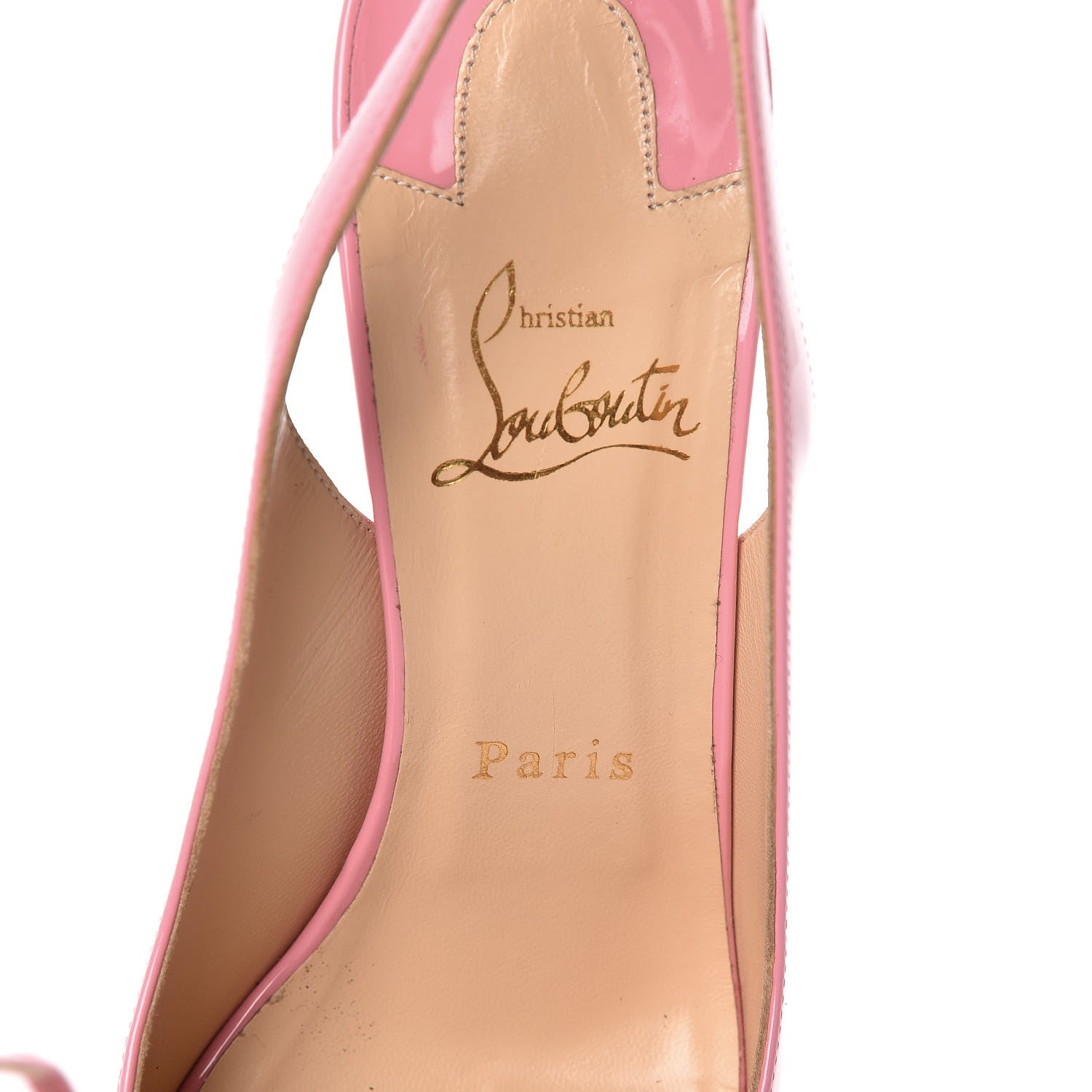 Christian Louboutin Patent Private Number 120 Pumps 38 Rose 7 of 10