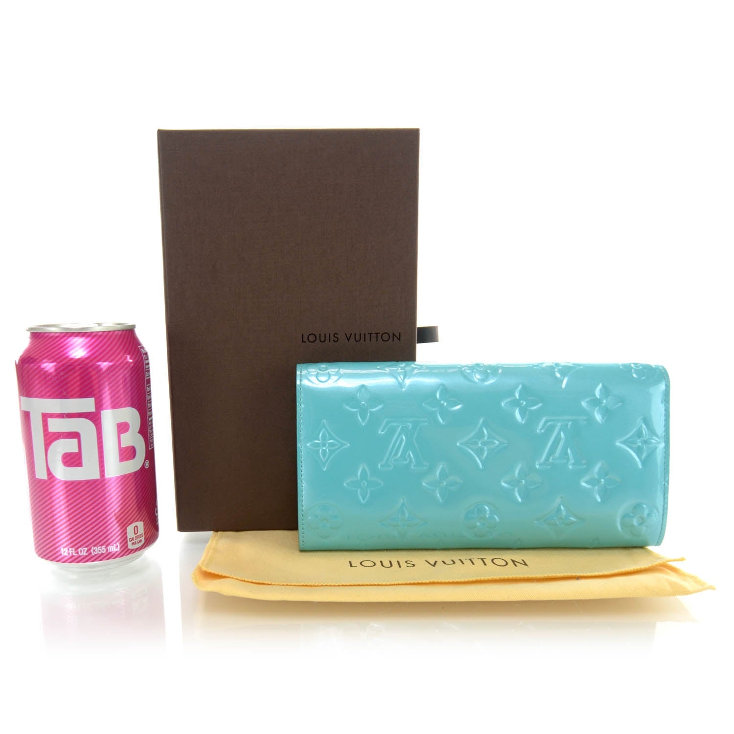 Louis Vuitton Vernis Sarah Wallet Blue Lagon 2 of 7