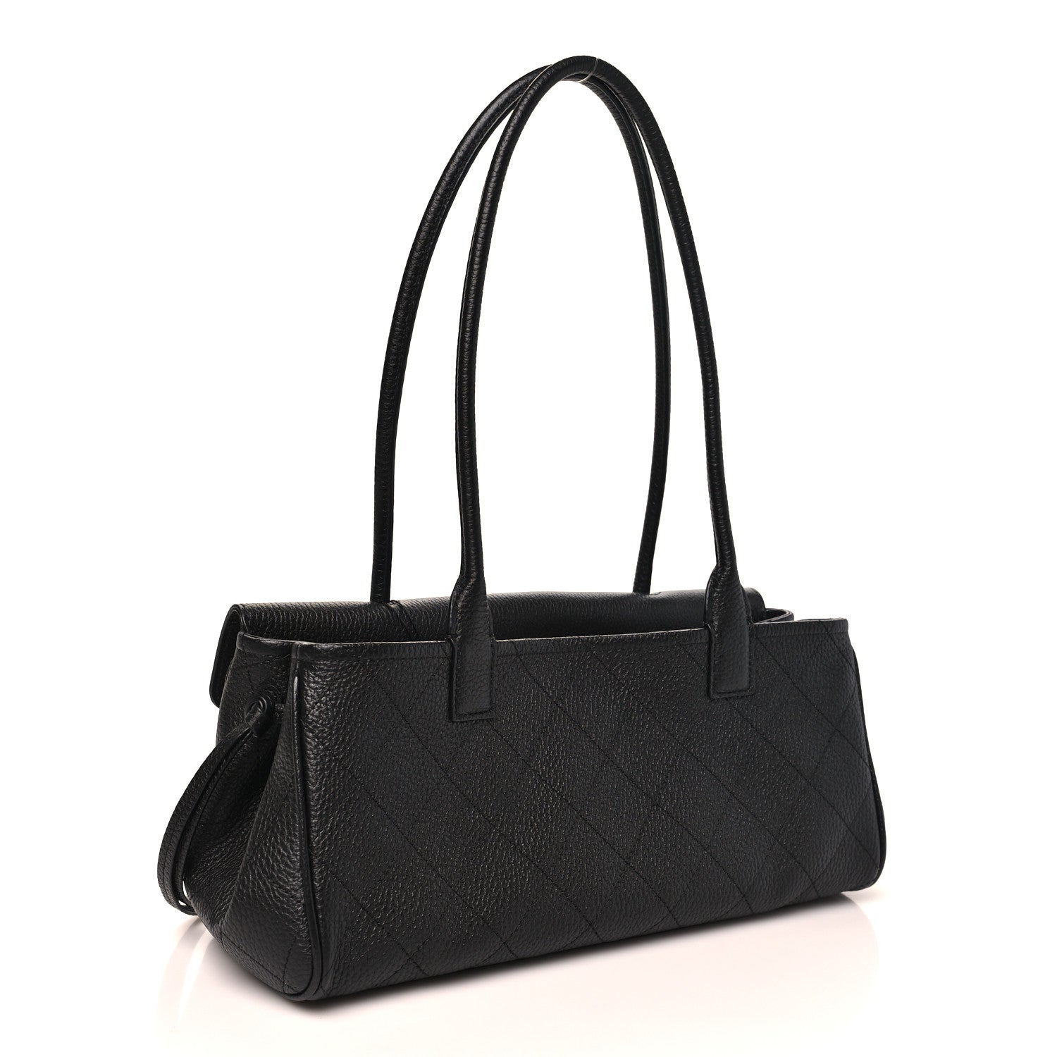 Chanel Grained Calfskin Stitched Urban Essentials Small Shopping Bag Black 3 of 10