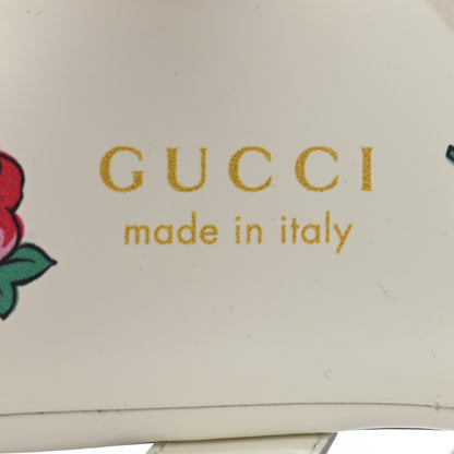 Gucci Calfskin Web Bow Children's Sandals 35 White 9 of 11