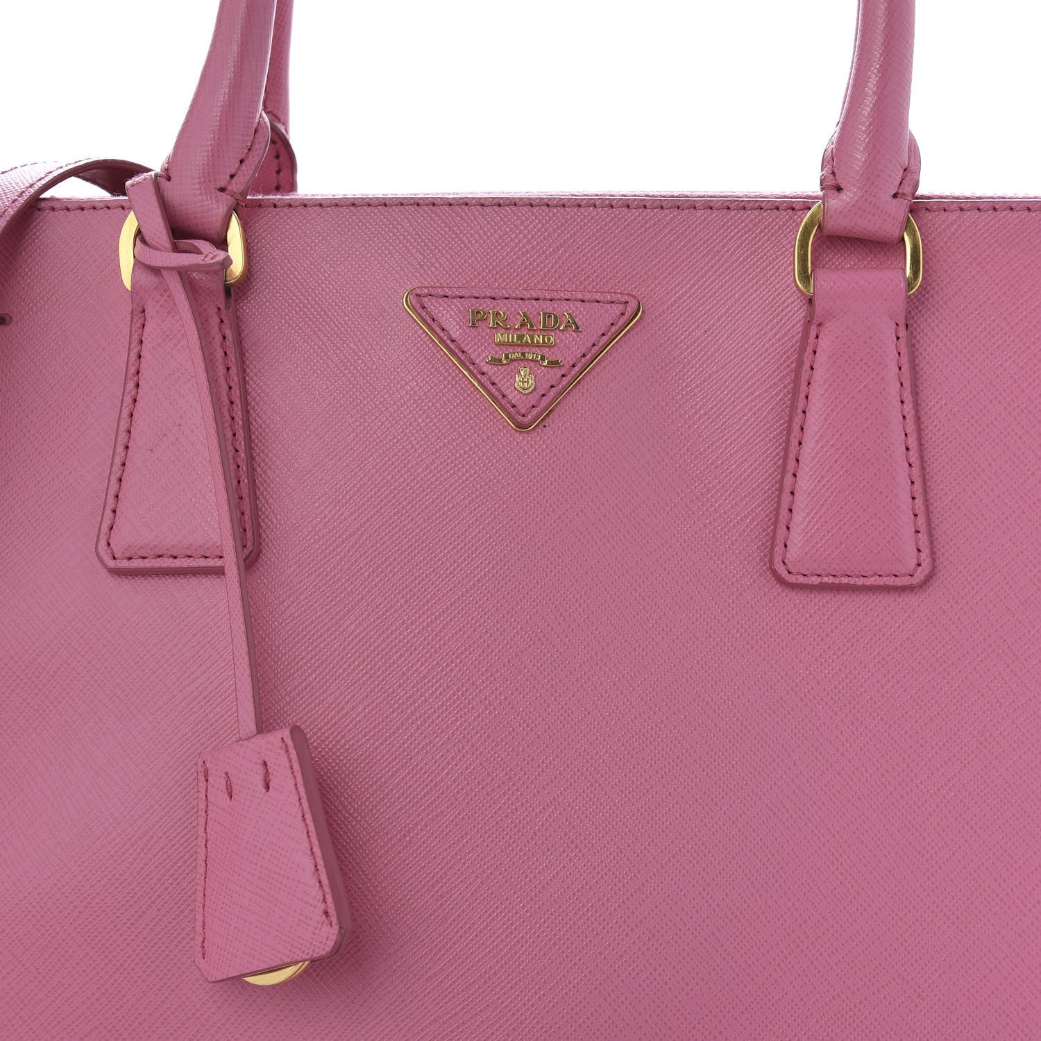 Prada Saffiano Medium Galleria Double Zip Tote Geranio 9 of 9