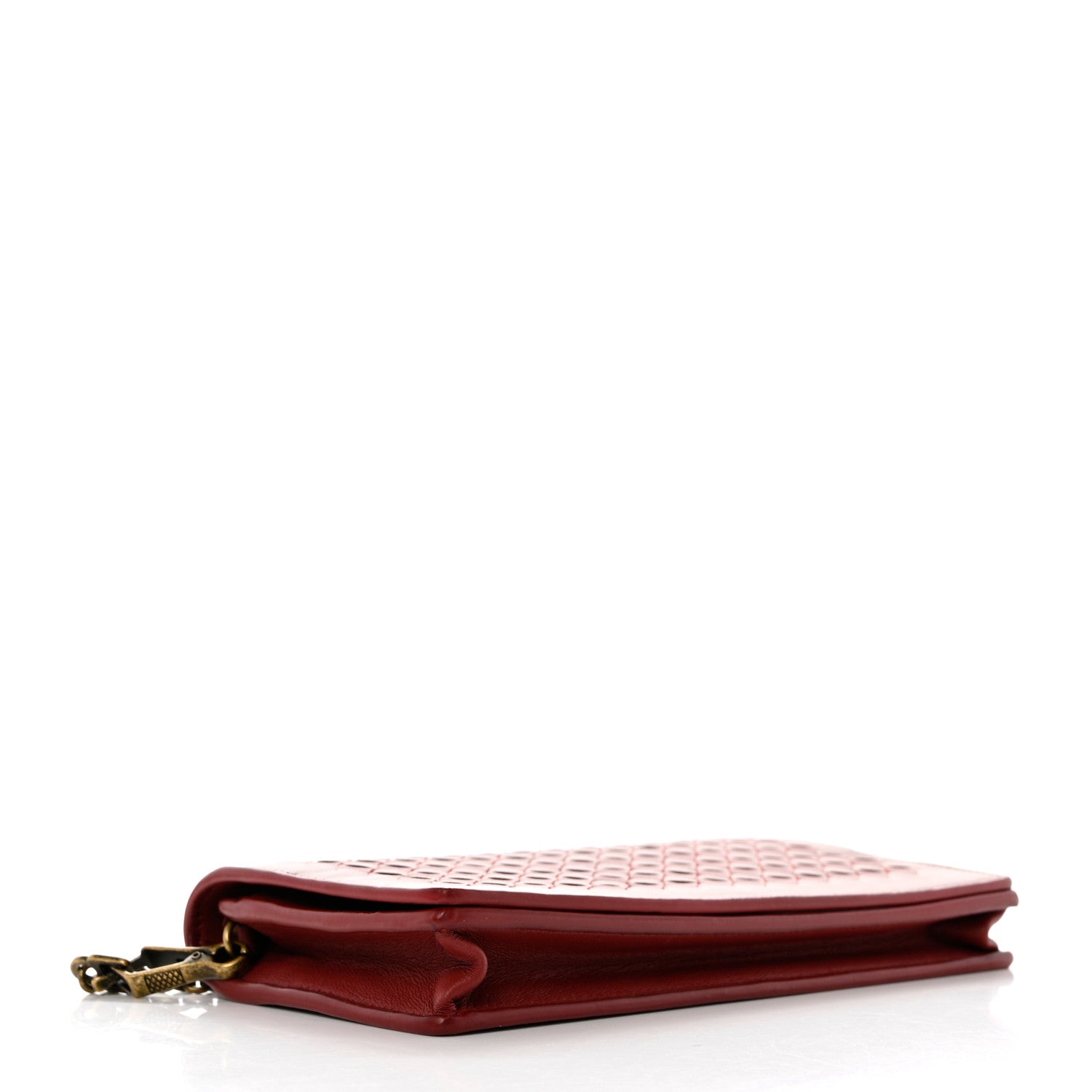 Bottega Veneta Nappa Intrecciato Continental Wallet on Chain Deco Rose Baccarra Rose 4 of 10