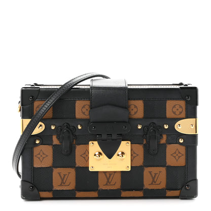 Louis Vuitton Monogram Tressage Petite Malle Black 1 of 8
