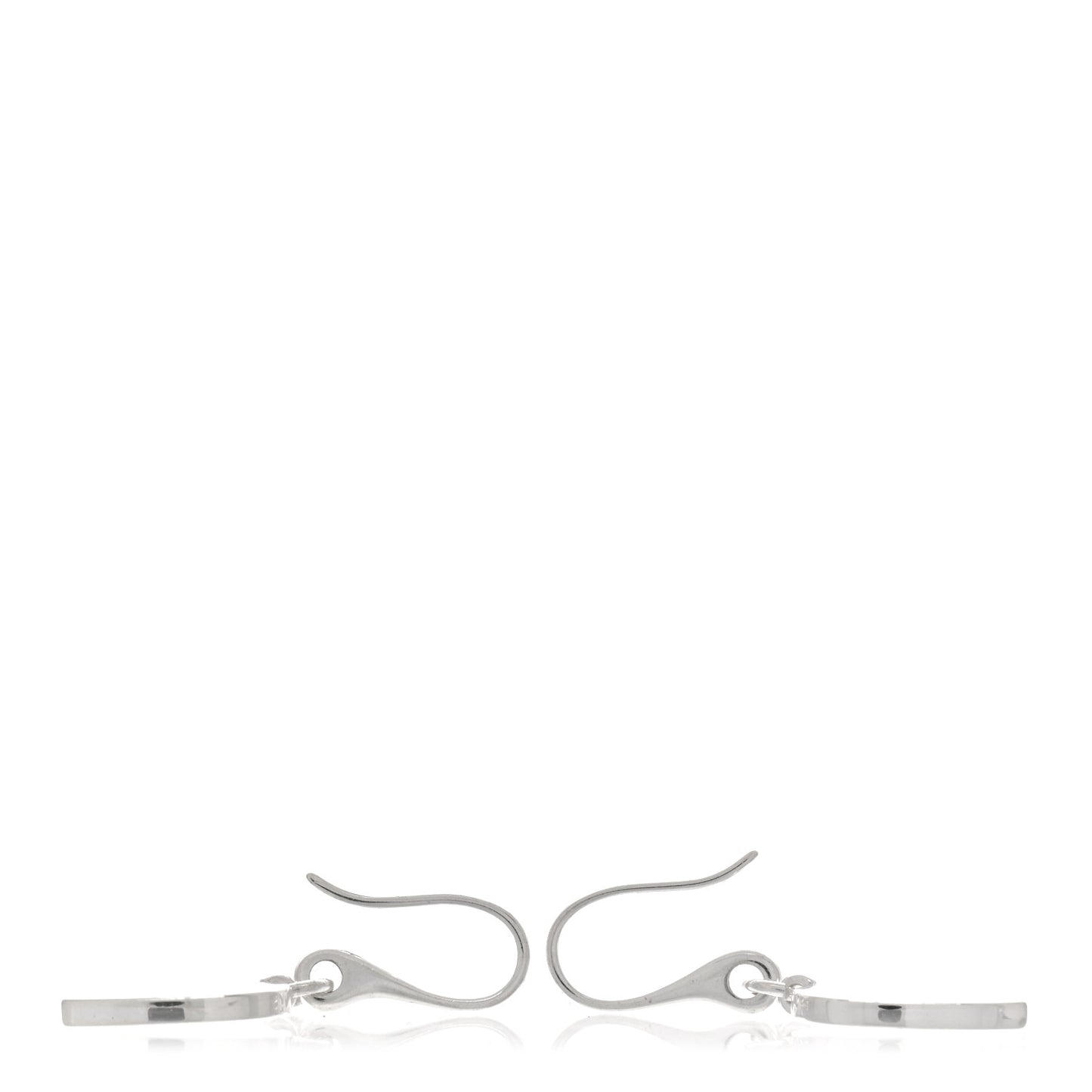 Sterling Silver Trademark Heart Drop Earrings