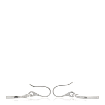 Gucci Sterling Silver Trademark Heart Drop Earrings 3 of 4