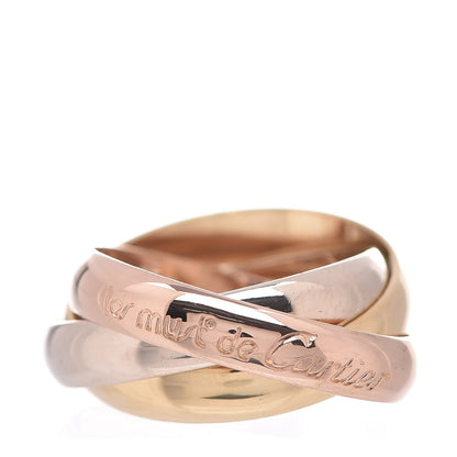 Cartier 18K Pink Yellow White Gold Les Must De Trinity Ring 48 4.5 1 of 6