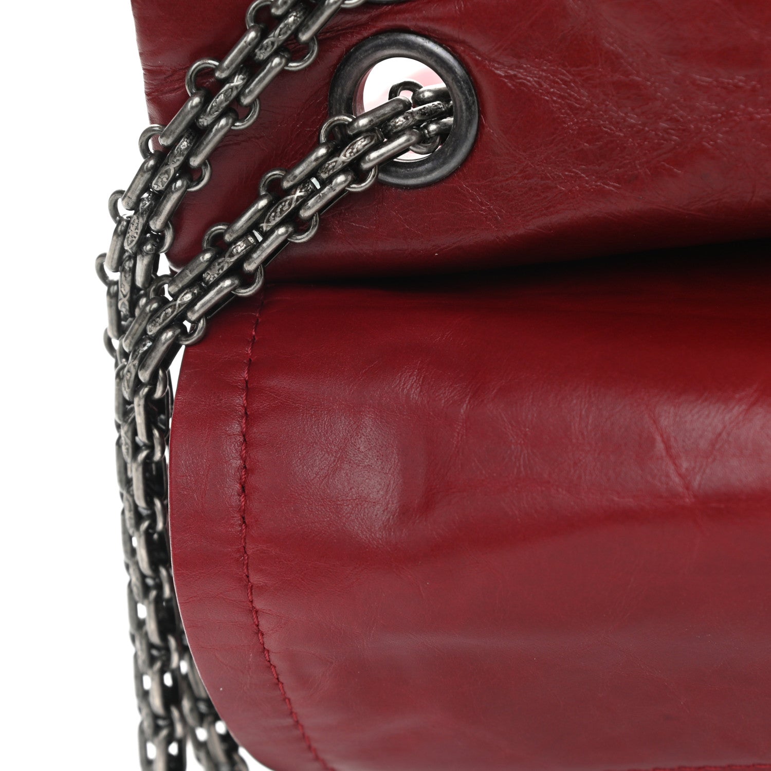 Chanel Aged Calfskin Quilted 2.55 Reissue 226 Flap Red 13 of 13