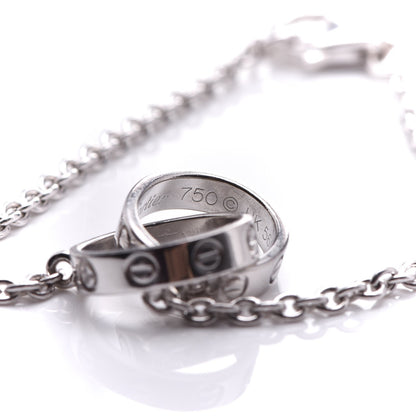 Cartier 18K White Gold Interlocking LOVE Bracelet 6 of 8