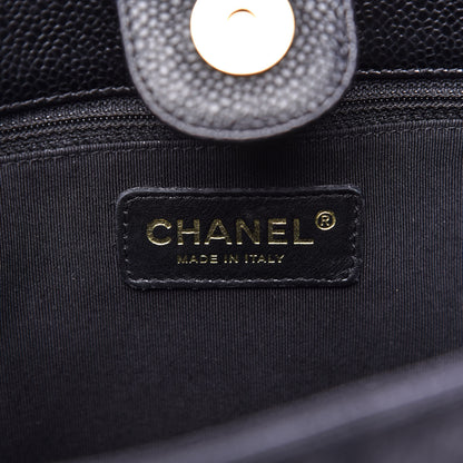 Chanel Caviar Quilted Petit Shopping Tote PST Black 8 of 10