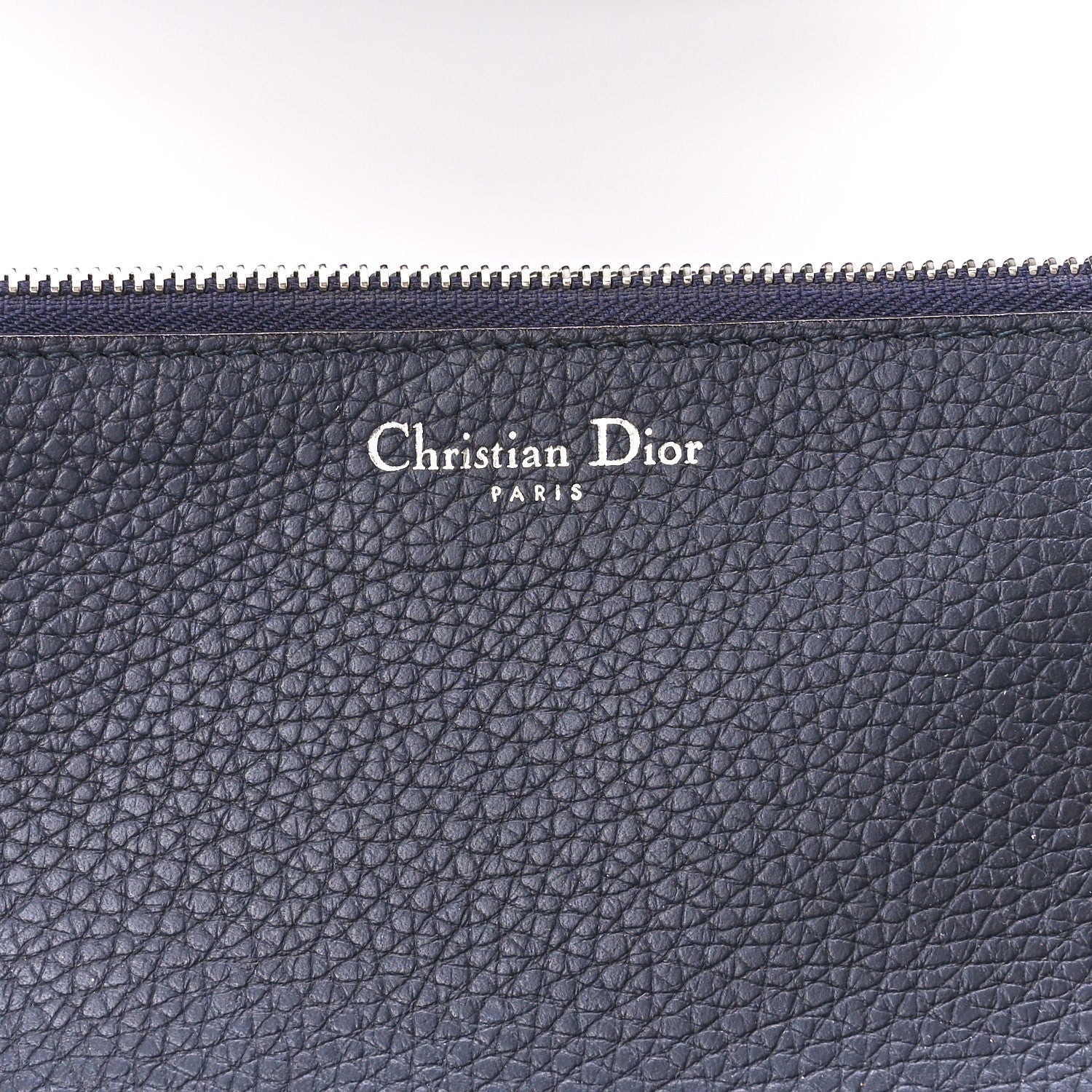 Christian Dior Bullcalf Medium Diorissimo Tote Navy Fuchsia 11 of 17