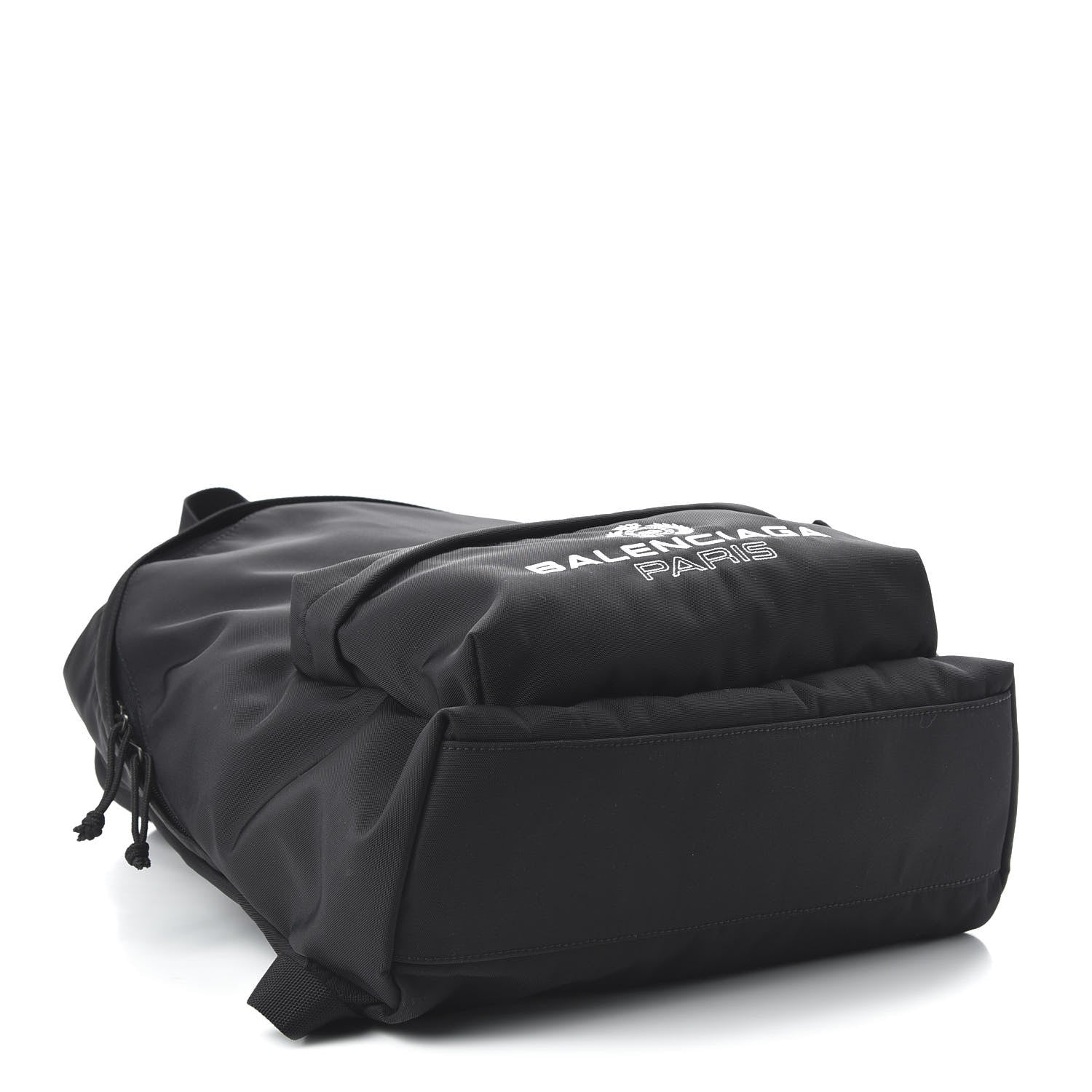 Balenciaga Nylon Crest Logo Explorer Backpack Black 3 of 8