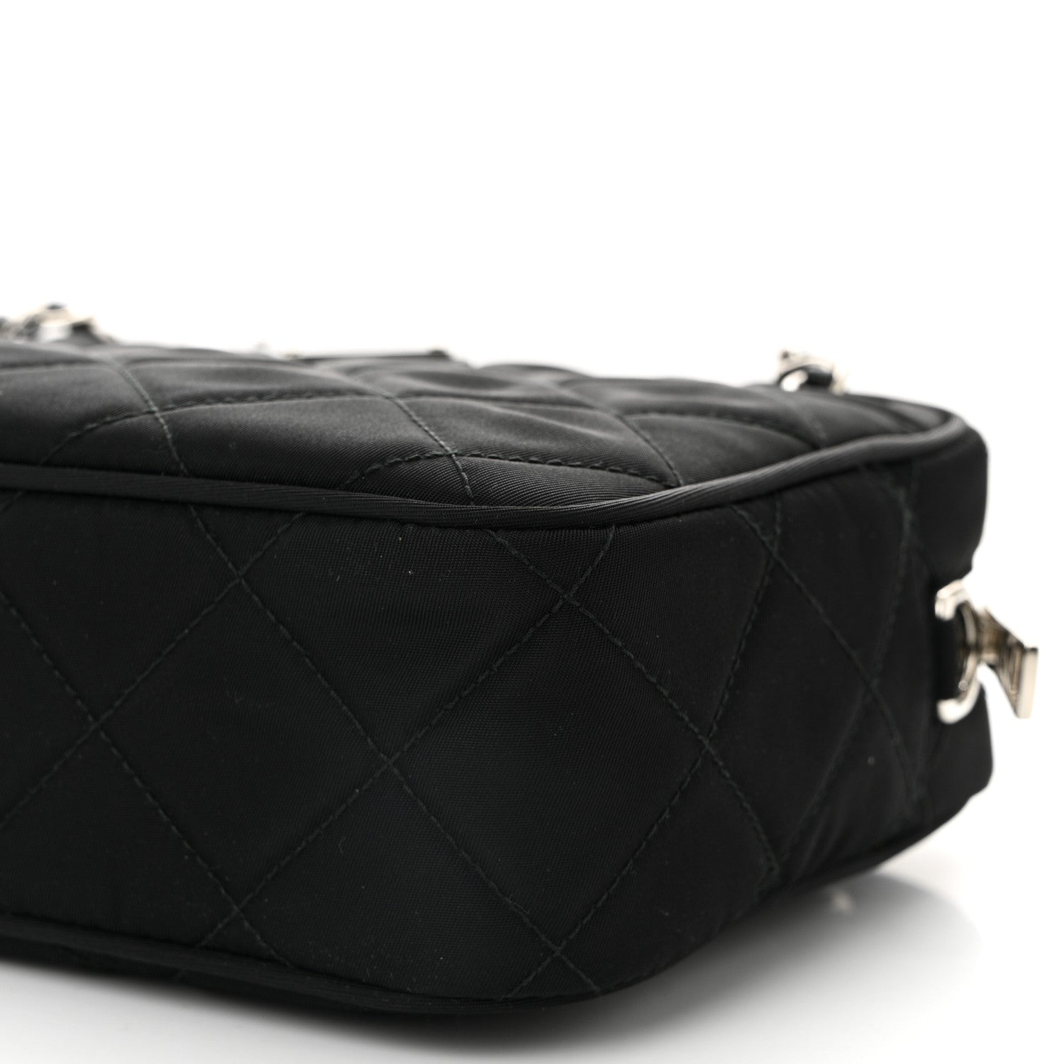 Prada Nylon Tessuto Impuntu Quilted Bandoliera Crossbody Bag Black 11 of 11