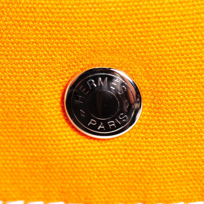 Hermes Toile Fourre Tout MM Orange 9 of 15