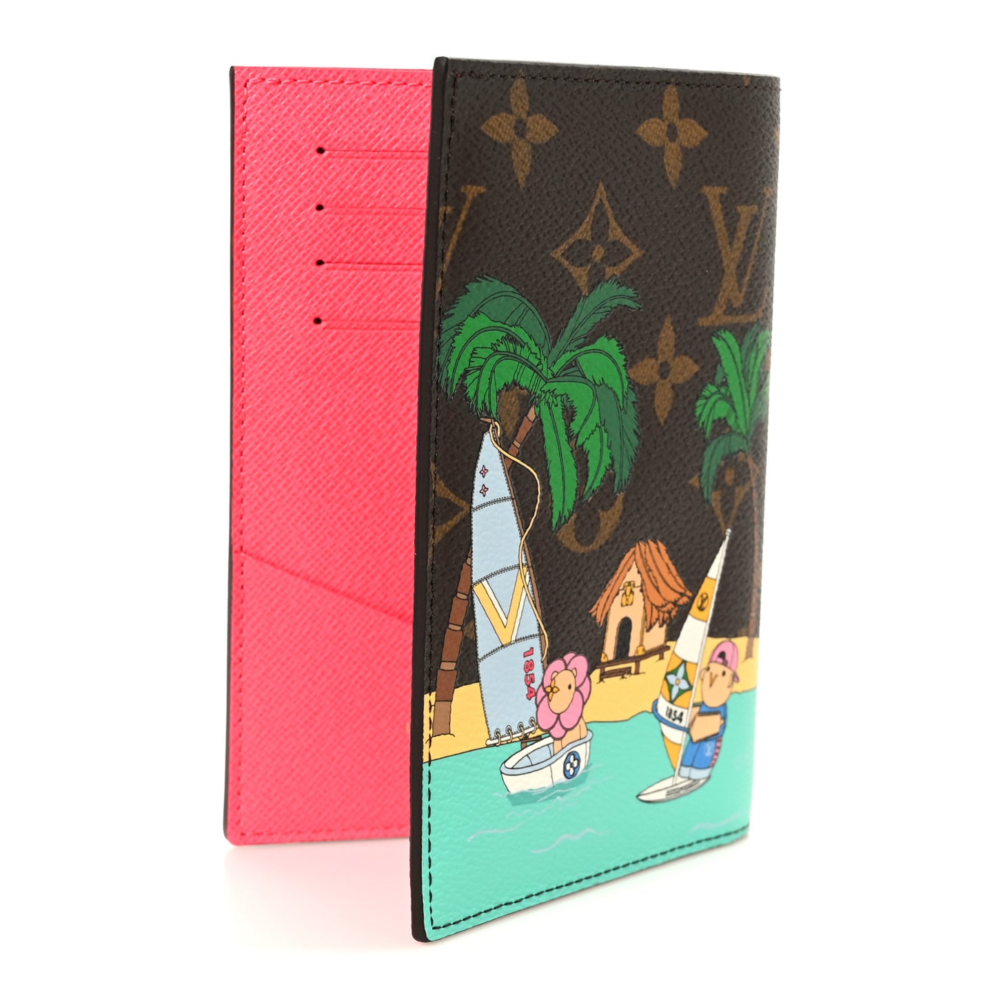 Monogram 2023 Christmas Animation Tropical Seas Passport Cover Dragon Fruit Pink