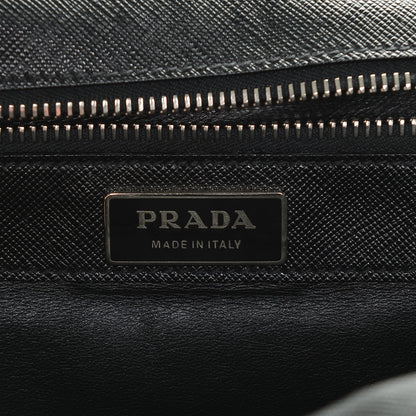 Prada Saffiano Briefcase Nero Black 6 of 6