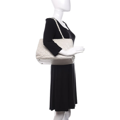 Chanel Glazed Calfskin Quilted Small Chain Me Tote Dark White 2 of 11