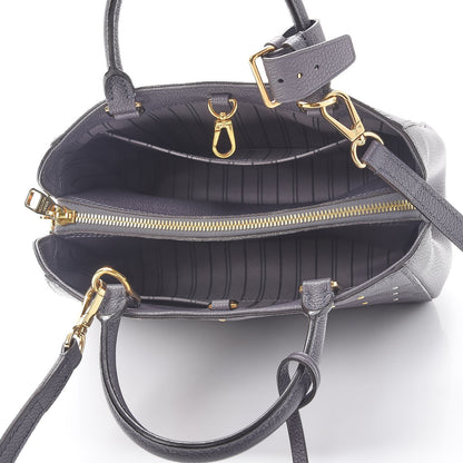 Louis Vuitton Empreinte Studded Montaigne BB Gris Silver 6 of 9