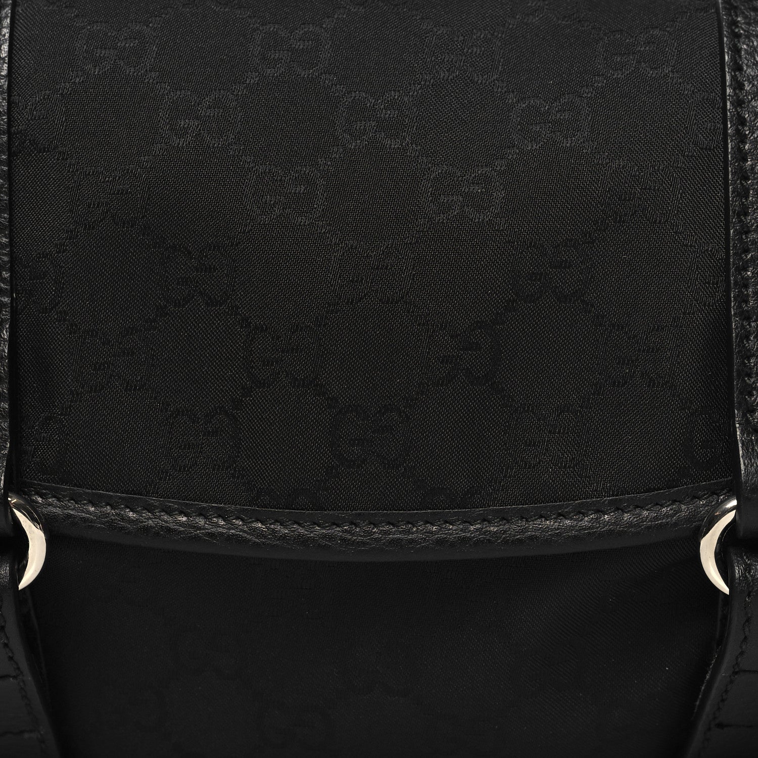 Gucci Monogram Waist Belt Bag Black 8 of 10