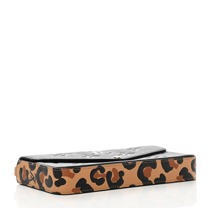 Louis Vuitton Empreinte Monogram Giant Wild At Heart Felicie Pochette Black 5 of 8