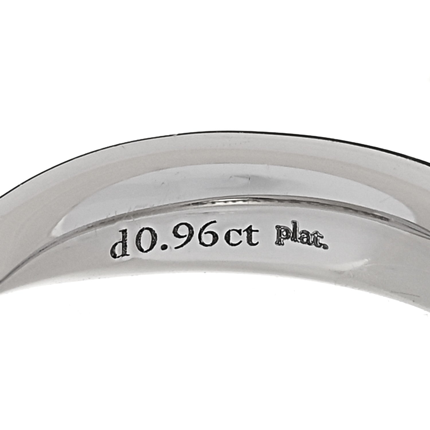 Tiffany Platinum Diamond 4.3mm Harmony Band Ring 49 4.75 5 of 6