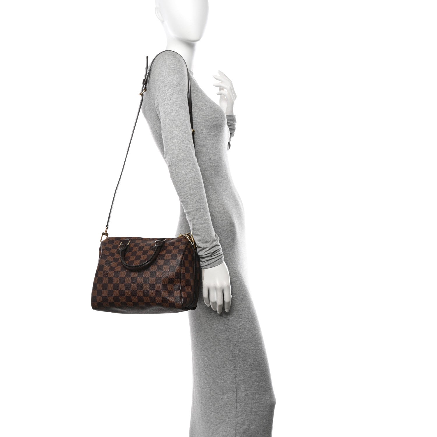 Louis Vuitton Damier Ebene Speedy Bandouliere 25 2 of 10