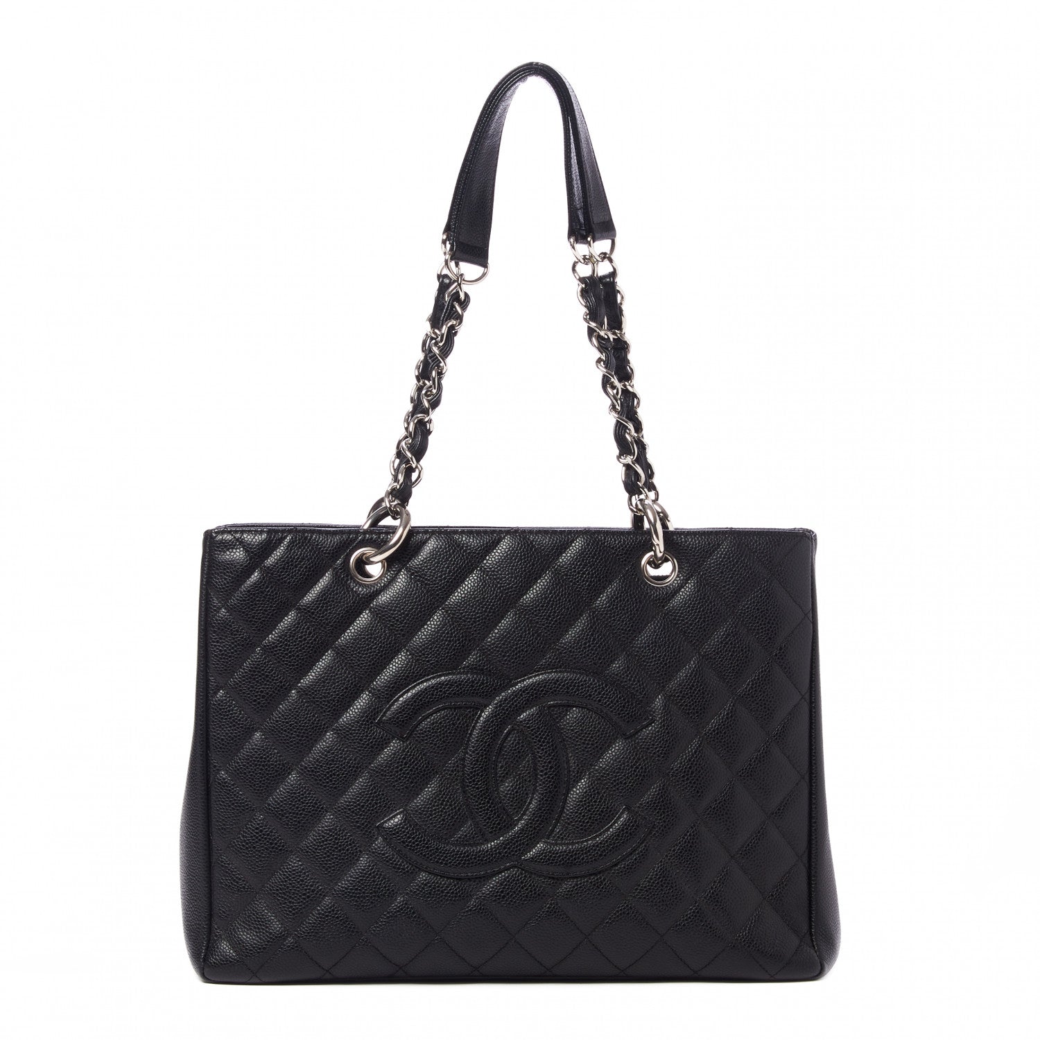 Chanel Caviar Quilted Grand Shopping Tote GST Black 1 of 10