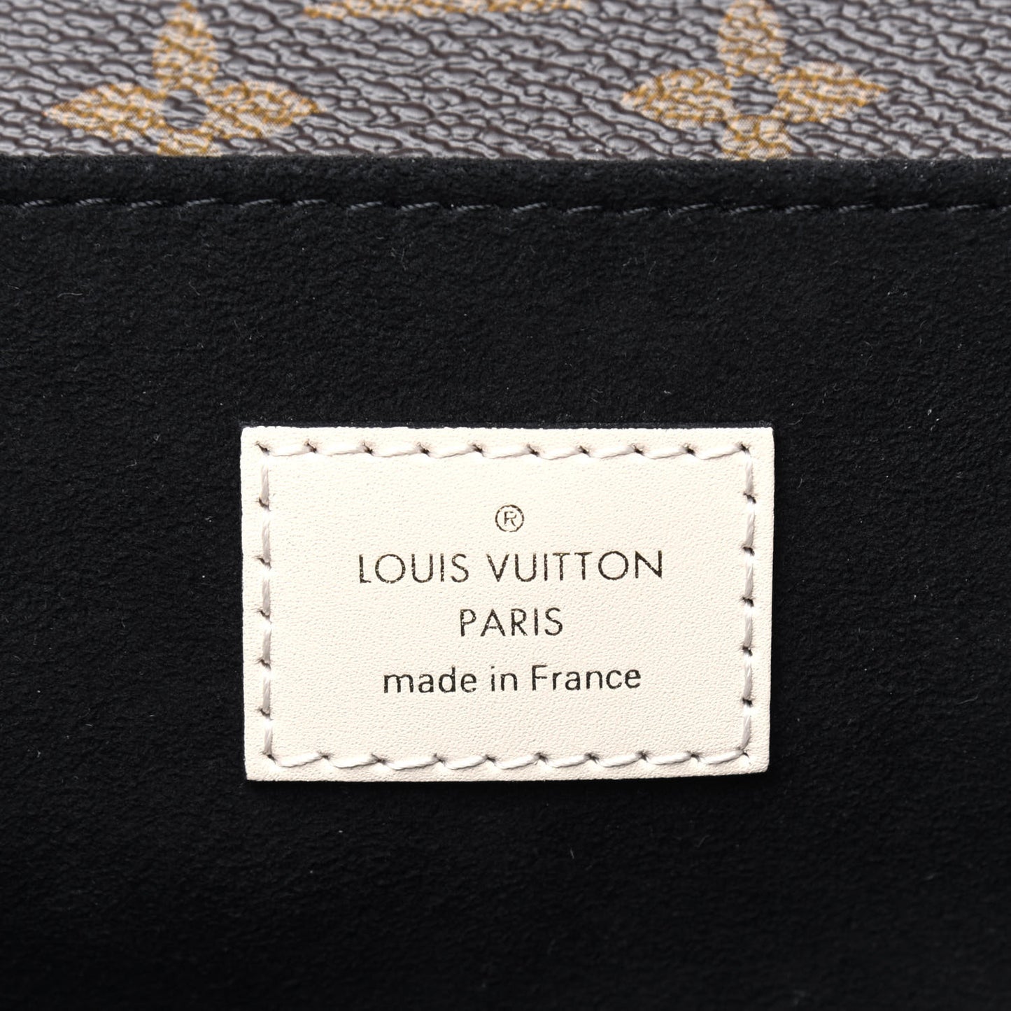 Monogram Braided Pochette Metis Creme Beige