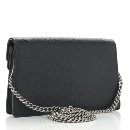 Gucci Calfskin Super Mini Dionysus Shoulder Bag Black 2 of 12