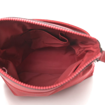 Gucci Nylon Monogram Dollar Calfskin Small Flat Messenger Bag Vibrant Red 5 of 10
