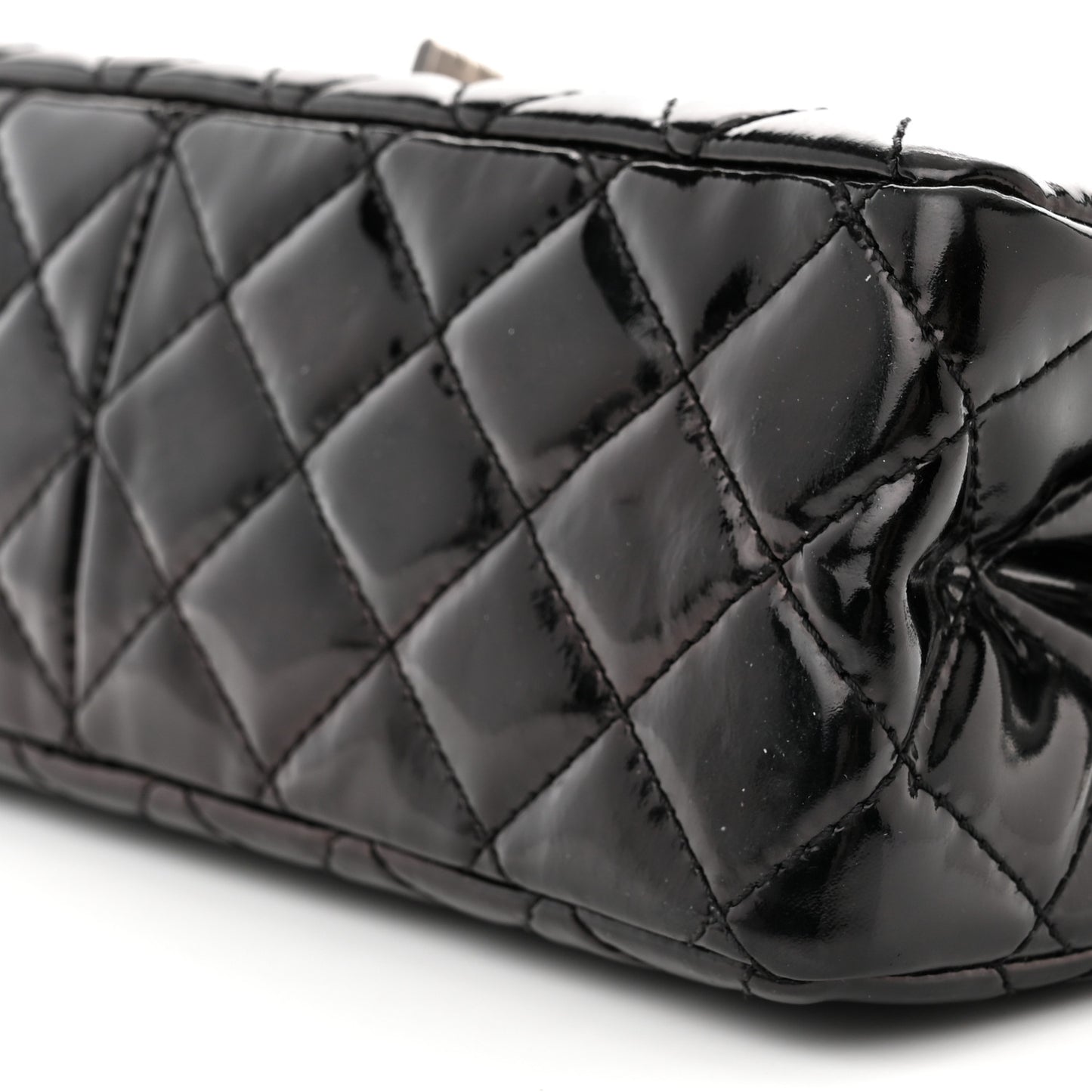 Patent Quilted 2.55 Reissue 226 Flap Black