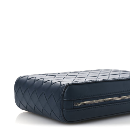 Bottega Veneta Nappa Intrecciato Vertical Shoulder Bag Blue 9 of 9