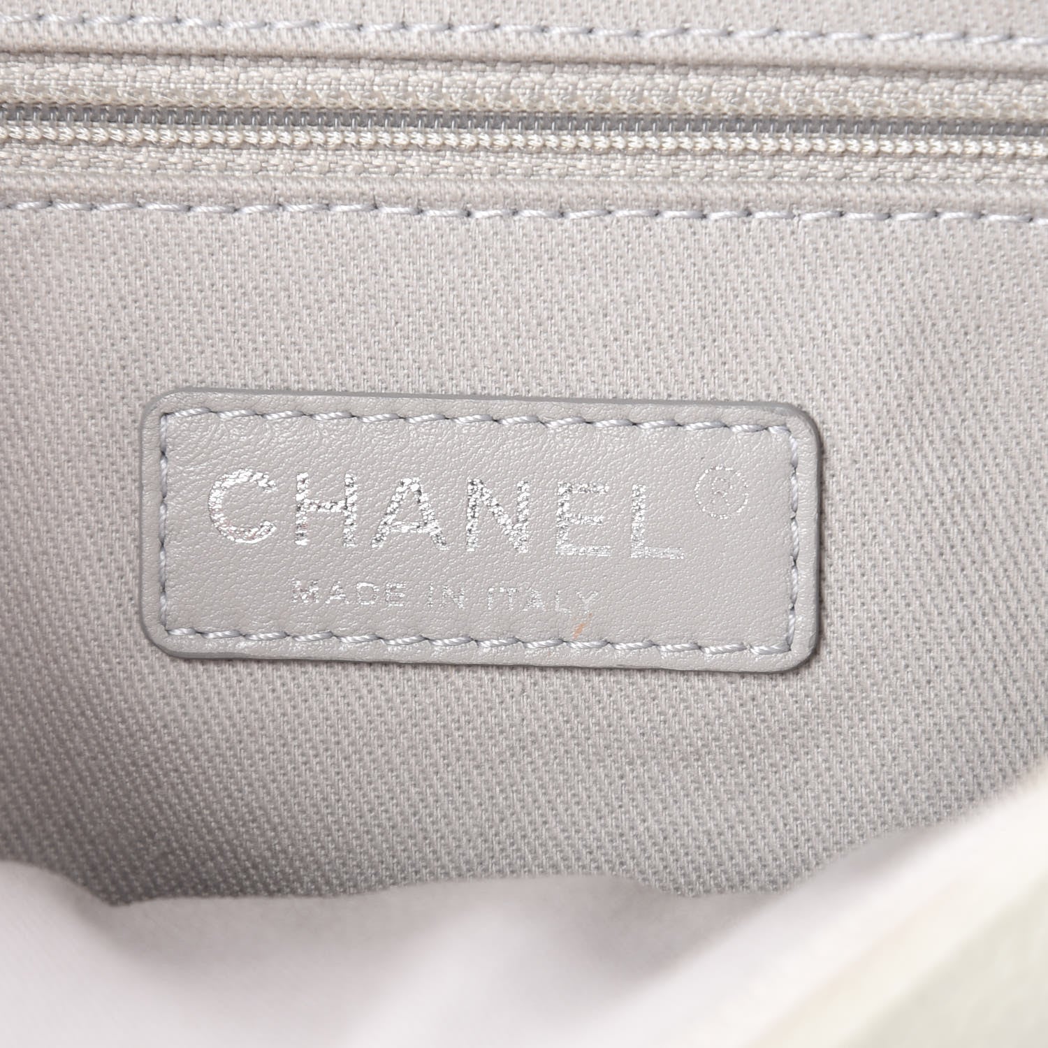 Chanel Caviar Quilted Medium Easy Flap Dark White 6 of 10