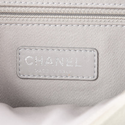 Chanel Caviar Quilted Medium Easy Flap Dark White 6 of 10
