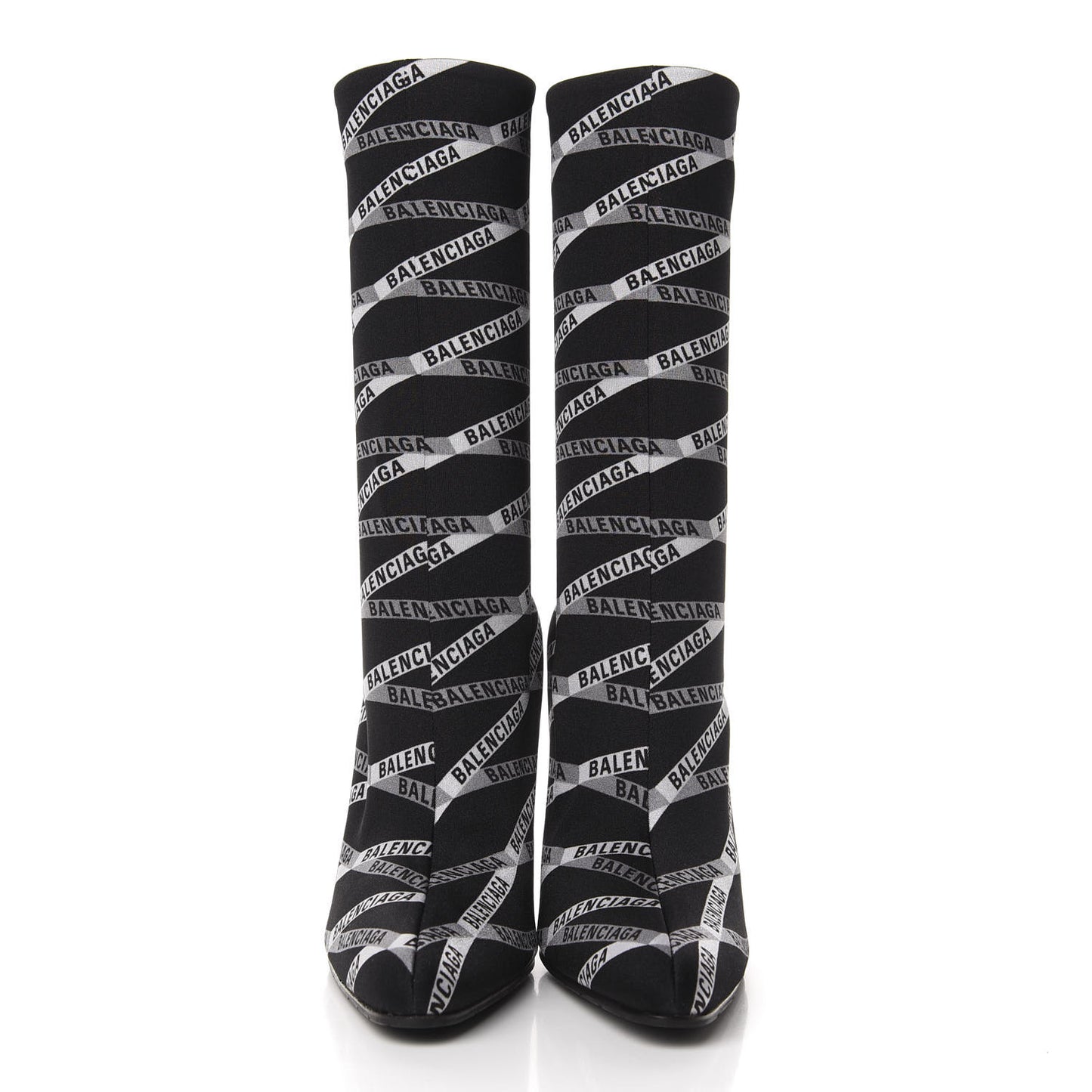 Spandex Losange Monogram 110mm Booties 38.5 Gris Black