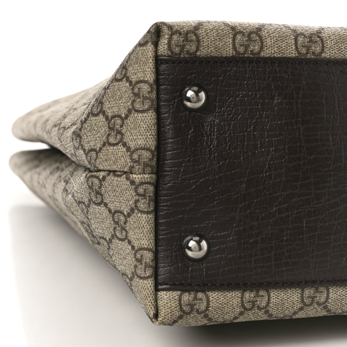 GG Plus Monogram Small Vertical Tote Dark Brown