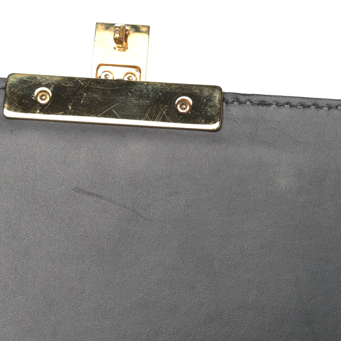 Guccissima Medium Padlock Shoulder Bag Black