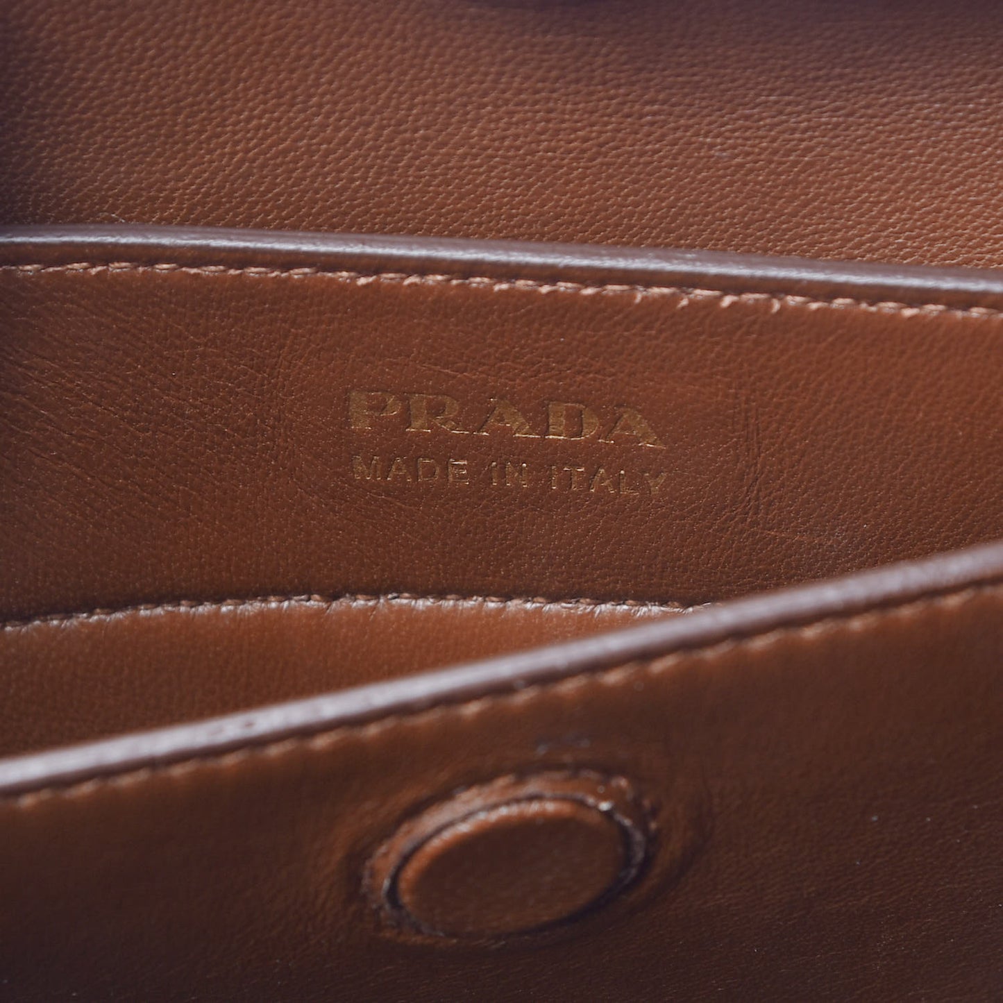 Saffiano Cuir Medium Double Bag Cannella Cocco