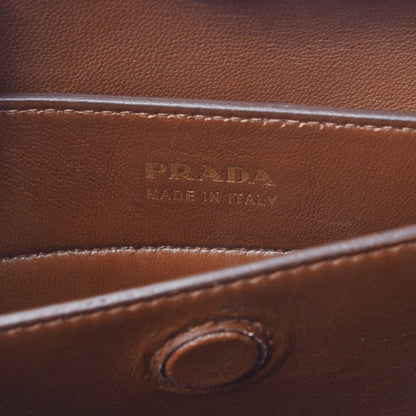 Prada Saffiano Cuir Medium Double Bag Cannella Cocco 7 of 12