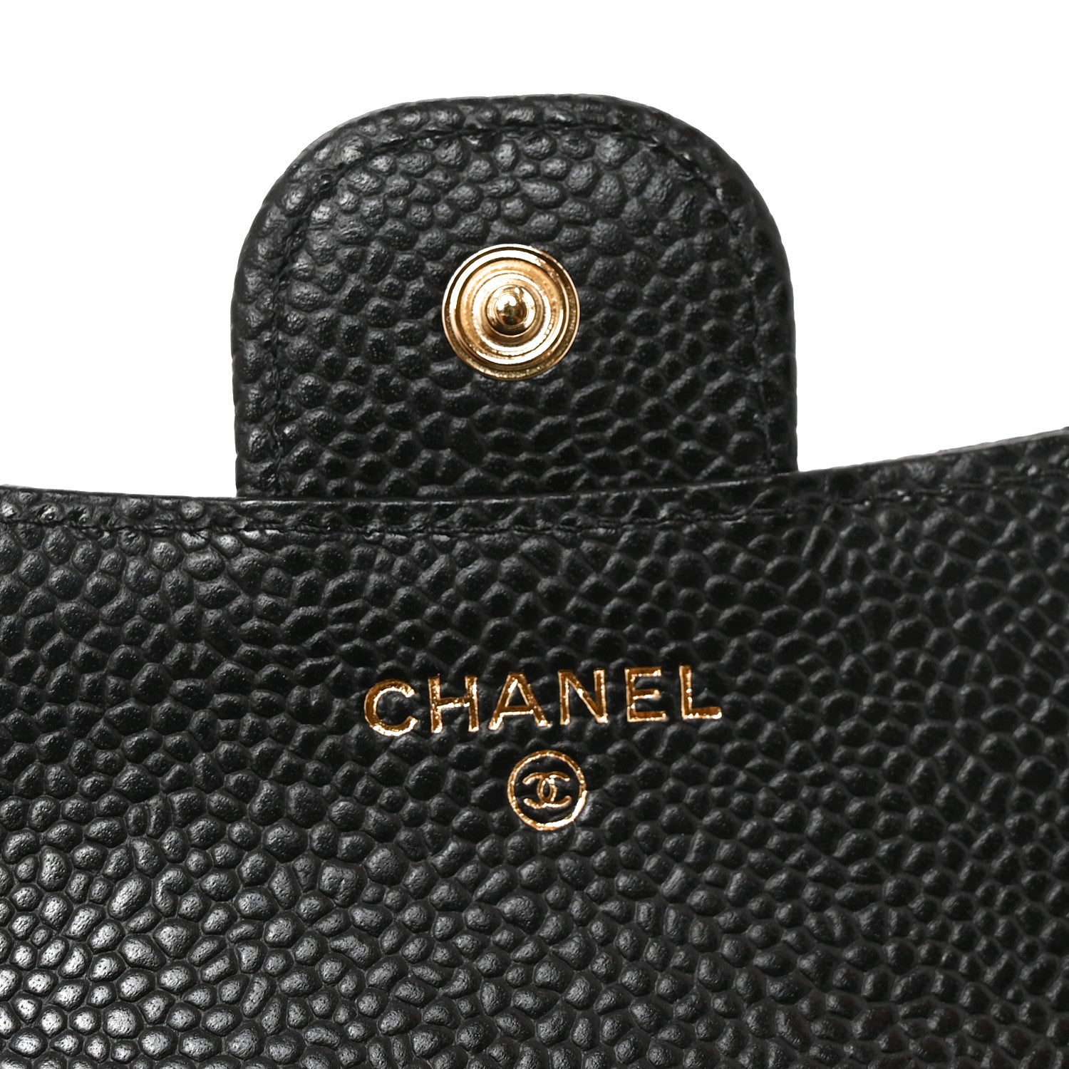Chanel Caviar Quilted Compact Flap Wallet Black 6 of 9