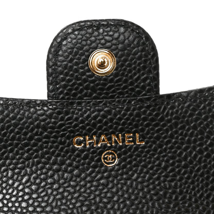 Chanel Caviar Quilted Compact Flap Wallet Black 6 of 9