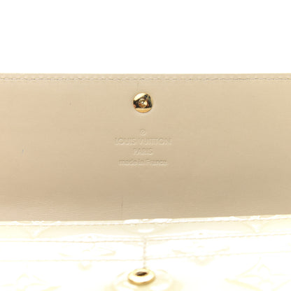 Louis Vuitton Vernis Sarah Wallet Blanc Corail 6 of 15