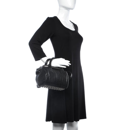 Alexander Wang Pebbled Lambskin Mini Rockie Black Rhodium Hardware 2 of 10