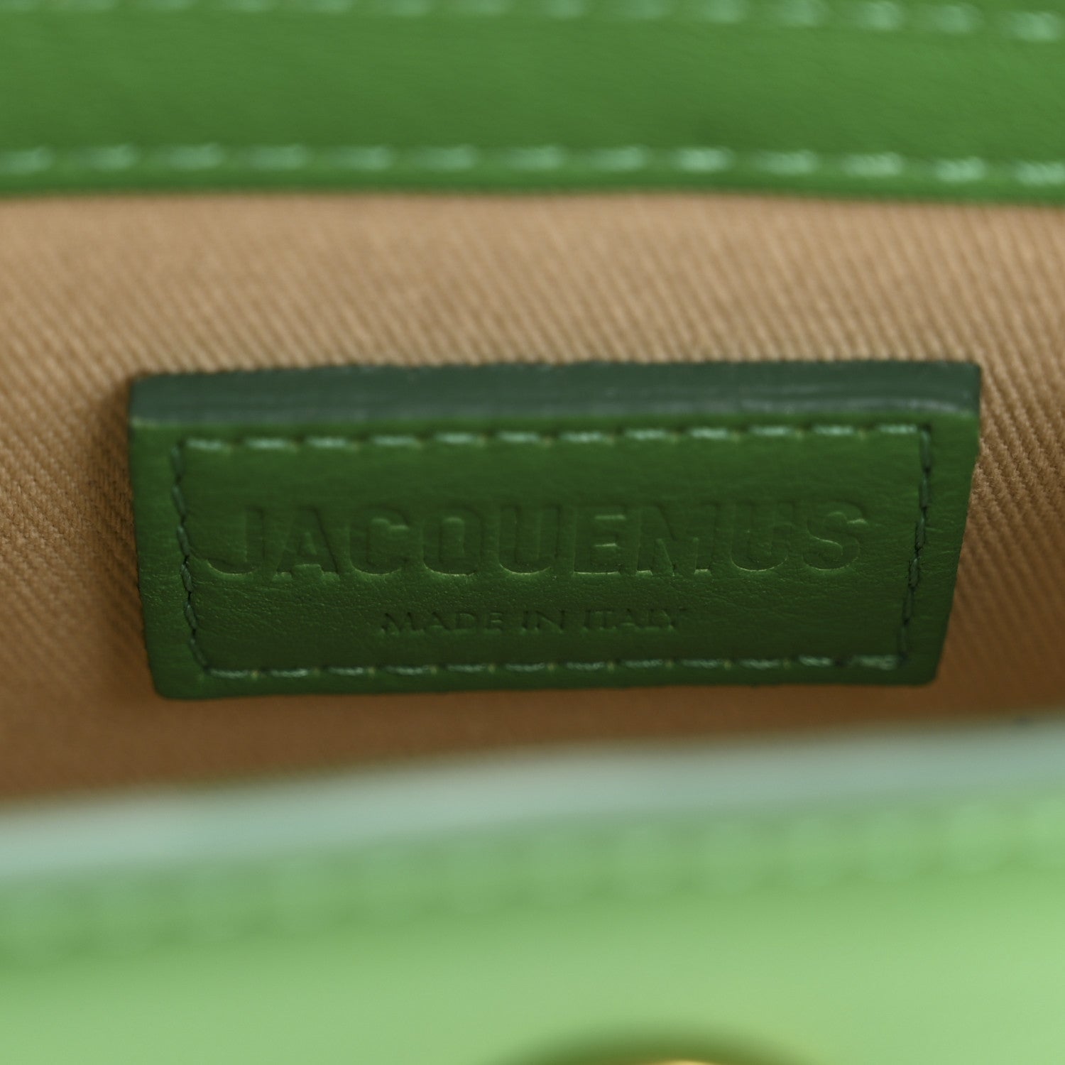 Jacquemus Smooth Calfskin Le Chiquito Green 6 of 11