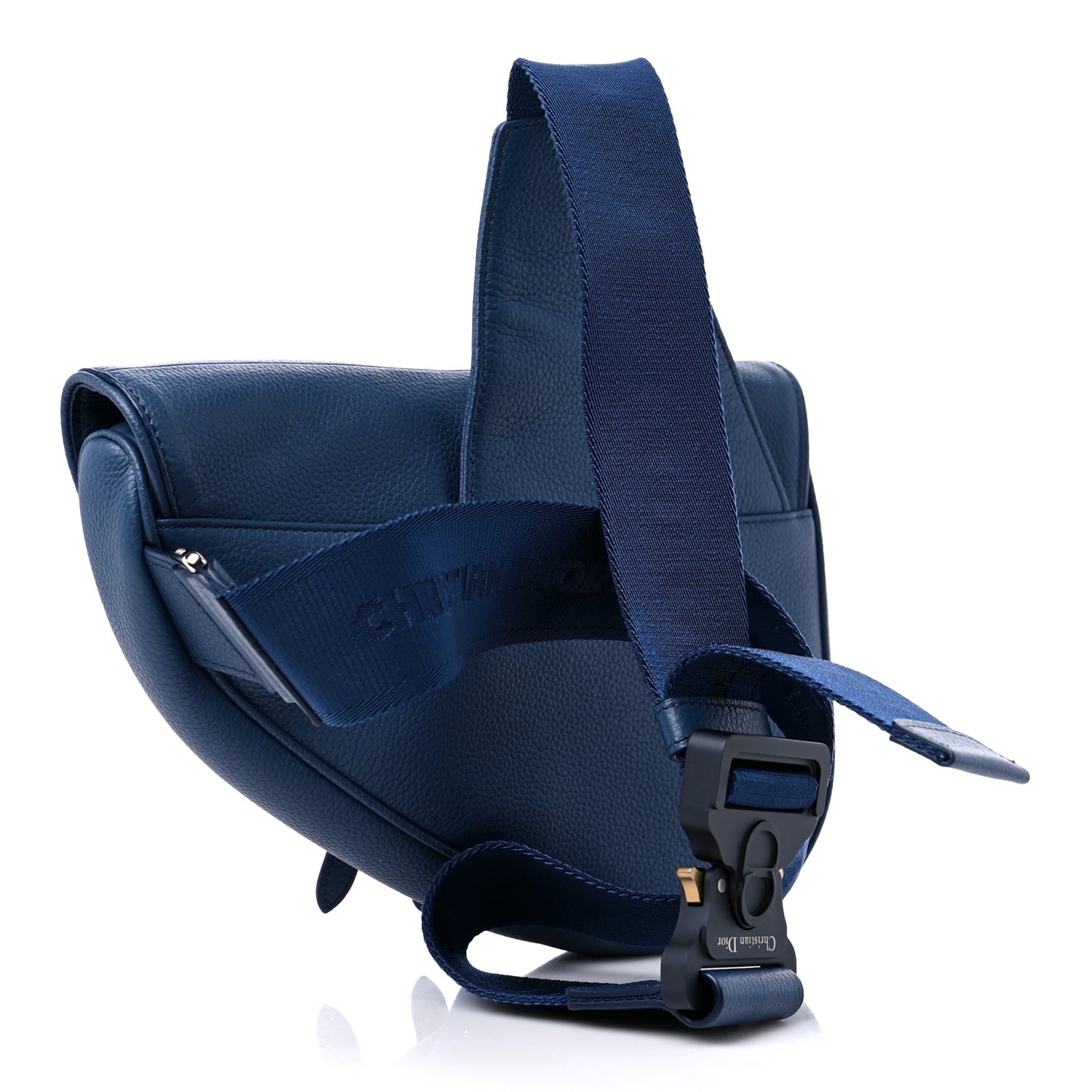 Calfskin Mens Saddle Bag Blue