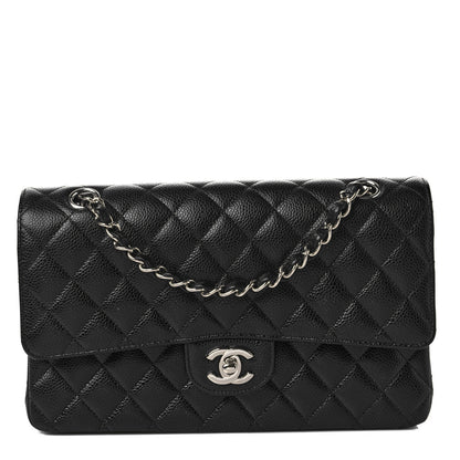 Chanel Caviar Quilted Medium Double Flap Black 1 of 7